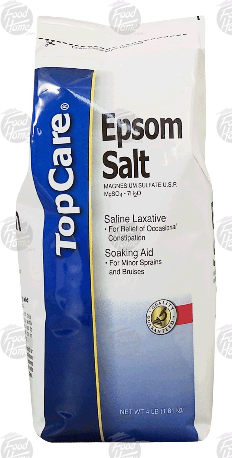 Top Care  epsom salt, magnesium sulfate, soaking aid for minor sprains and bruises, salin laxative Full-Size Picture